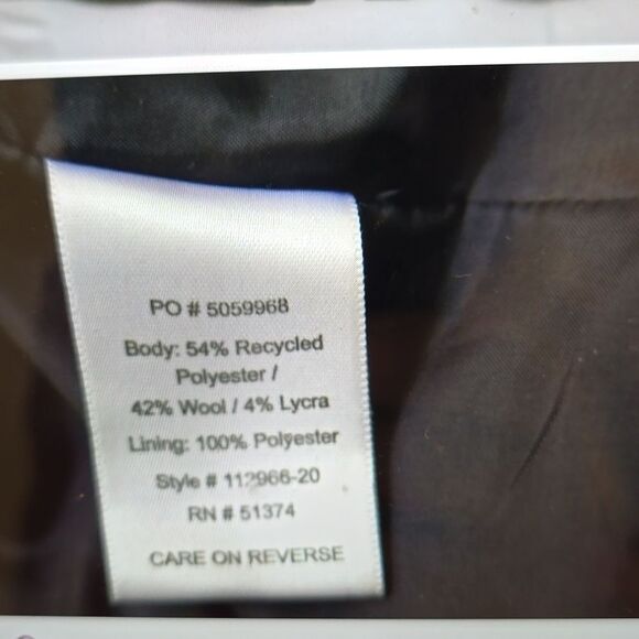 Doc & Amelia By Cintas Women Charcoal Gray 2 Regular Suit Blazer NEW - Picture 6 of 11